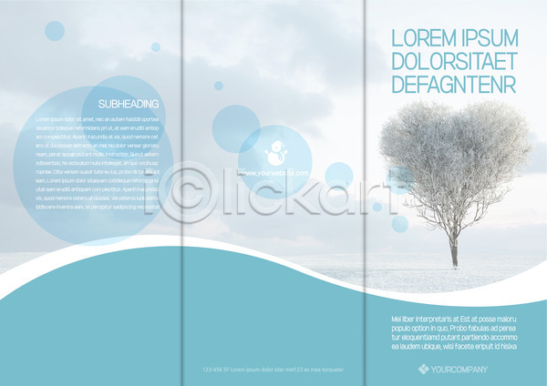 사람없음 AI(파일형식) 템플릿 3단접지 겨울 나무 눈(날씨) 리플렛 북디자인 북커버 자연 출판디자인 팜플렛 표지 표지디자인
