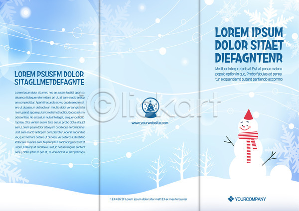 사람없음 AI(파일형식) 템플릿 3단접지 겨울 나무 눈(날씨) 눈사람 리플렛 북디자인 북커버 스노글로브 출판디자인 크리스마스트리 팜플렛 표지 표지디자인