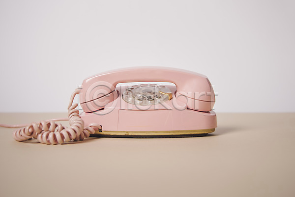 빈티지 사람없음 JPG 포토 백그라운드 복고 연분홍색 오브젝트 유선전화기