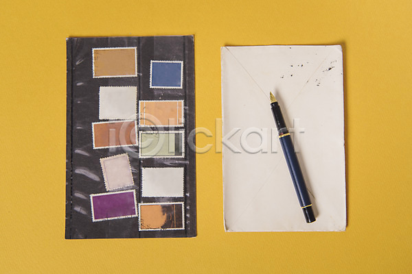 빈티지 사람없음 JPG 포토 만년필 백그라운드 복고 오브젝트 우표 종이 편지봉투