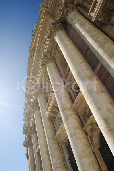 사람없음 JPG 포토 해외이미지 건축물 건축양식 로마 사도궁 성베드로대성당 야외 이탈리아 주간 해외202004 햇빛